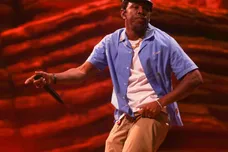 Tyler, the Creator performs during the second weekend of the Coachella Valley Music and Arts Festival in Indio, Calif., April