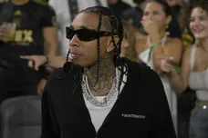 Sep 3, 2023; Los Angeles, California, USA; American rapper Tyga looks on in the second half between the Inter Miami CF and the